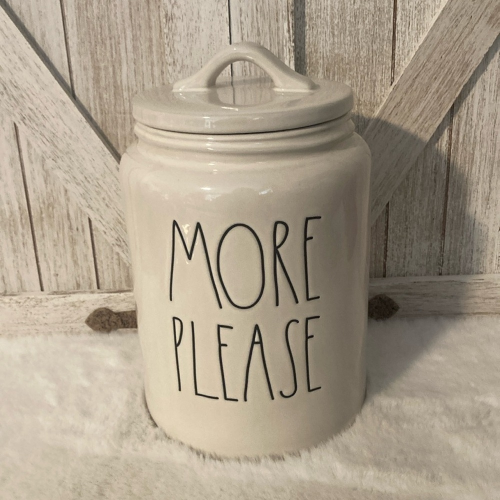 Rae Dunn More Please Large Canister